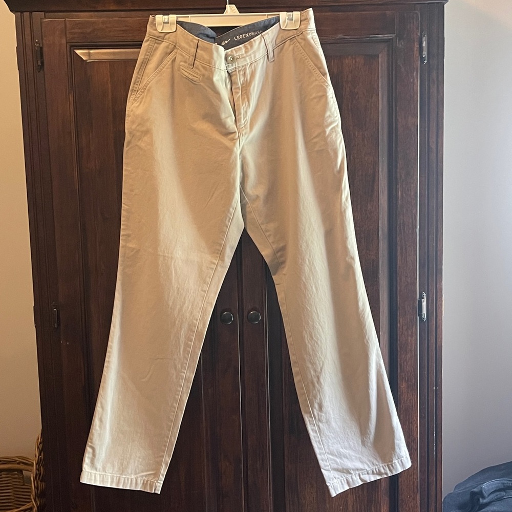 Eddie Bauer Women's Straight Leg Pants - Cream